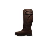 Mens Waterproof Breathable Country Style Boots in Waxy Brown Leather (UK 7)
