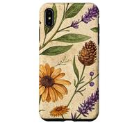 Woodland Botanical Pines and Petals Rustic Pattern Case for iPhone XS Max