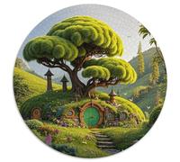Woodland Cabin 1000 Pieces Puzzle Square Puzzles Vibrant Imagery Birthday Gifts 1000pcs (67.5x67.5cm)