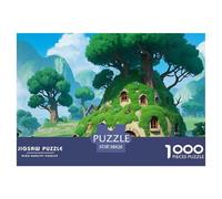 Woodland Cabin 1000 Pieces Puzzle Square Puzzles Vibrant Imagery Home Decoration 38x26cm/1000pcs