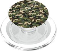 Woodland Camouflage Allover Design | Classic Forest Camo PopSockets PopGrip for MagSafe