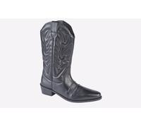 Woodland Clive Hi Western Cowboy Boots Mens - Black - Size UK 7