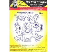 Woodland Critters Aunt Martha's Hot Iron Cross Stitch Embroidery Transfer
