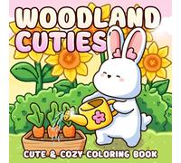 Woodland Cuties Coloring Book: Forest Life Nature Coloring pages featuring Simple Floral Scenes and Bold and Easy Animal Illustrations for All Ages seeking Calm