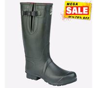 Insulated Wellington Boots - W258E - Size: 9 - Color: dark olive