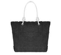 Woodland Extra Large Beach Bag With Magnetic Stud Canvas Beach Bags For Women With Cotton Rope Handles, Waterproof Summer Tote Bag For Beach Swim Pool Gym Picnic And Travel, Summer Bag (Black)