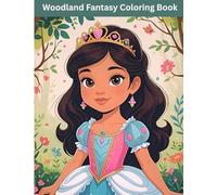 Woodland Fantasy Coloring Book: Adorable Illustrations for Little Brown Girls of All Ages