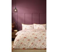 Catherine Lansfield Woodland Fox So Soft Reversible Double Duvet Cover Set with Pillowcases Natural