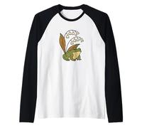 Woodland Frog Nature Story Lily of The Valley Spring Raglan Baseball Tee