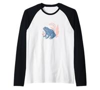 Woodland Frog Nature Story Lily of The Valley Spring Raglan Baseball Tee