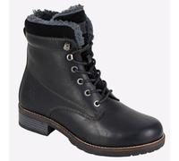 Woodland Frontier Womens Casual Dress Fashion Formal Leather Ankle Boots Black
