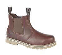 Mens Fashion Boots Woodland Leather Boots - Dk.Brown Tumbled Leather, Mens UK 11 / EU 45