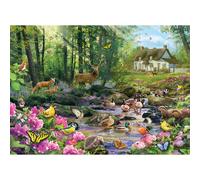 Woodland Glade | 1000 Piece Jigsaw Puzzle | Forest Wildlife Puzzle | Sustainable Jigsaw Puzzle for Adults | Premium 100% Recycled Board | Great Gift for Adults | Gibsons Games