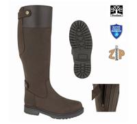 Woodland Womens/Ladies Harper Waxy Leather Country Boot (9 UK) (Dark Brown)