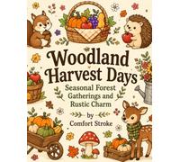 Woodland Harvest Days: Seasonal Forest Gatherings and Rustic Charm - Coloring Book for Adults and Kids (Whispering Woods Cottagecore Coloring Collection)