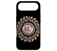 Woodland Hedgehog In Holly Pinecone Christmas Wreath Case for iPhone Air
