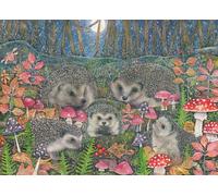 Woodland Hedgehogs - 1000 Piece Jigsaw Puzzle