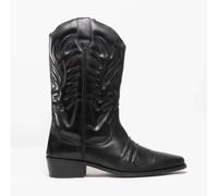 Woodland HIGH CLIVE Mens Casual Slip-On Cowboy & Western Boots -Black