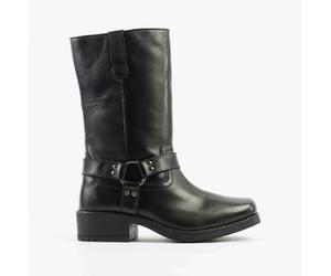 Woodland HIGH HARLEY Mens Leather Western Boots Black - UK 11