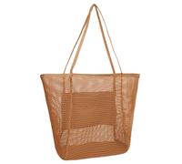 Woodland Holiday Essentials Beach Bags for Women, Extra Large Mesh Tote Bag with Pocket, Foldable & Waterproof, Ideal for Pool, Gym, Grocery Shopping & Travel, Summer Shoulder bags for women