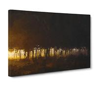 Woodland In Portugal Canvas Print | Gallery Wrapped 30mm Frame Wall Art | 30x20 inches | Ready to Hang | Abstract Landscape Picture | Living Room Bedroom Lounge Office