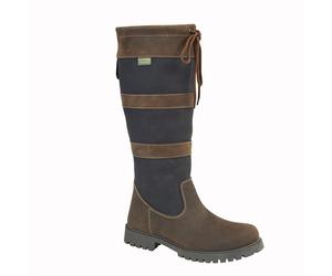 Woodland L 279 Ladies' High Leg Pull On Waxy Leather Country Boots