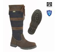 Woodland L279DB Ladies Waxy Leather Long Leg Pull On Country Boots
