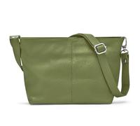 Woodland Leathers 100% Genuine Leather Italian handbags for women, Black handbag/shoulder bag with adjustable strap for ladies, Designer ladies bags with compartments (Olive Green)