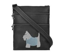 Woodland Leathers Bags For Women Faux Leather Crossbody Bag - Stylish And Versatile Cross Body Bag Women With Multiple Messenger Pockets And Gold-tone Hardware (Black 2 Zip, 24x21 cm)