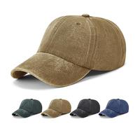 Woodland Leathers Baseball Cap - 100% Cotton, Breathable, Adjustable Cap for Men and Women. Classic Sports Golf Cap Casual Cap, Men's Summer & Golf Sun Hat - Excellent UV Protection (Khaki/Sand)