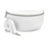Woodland Leathers Genuine Italian Leather Shoulder Bag & Crossbody Bags for Women, Leather Women's Cross-Body Bags Chest Bag Shoulder Bag Bumbags (White one Strap)