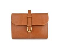 Woodland Leathers Mens Toiletry Bag and Wash Bag, Genuine Leather Large Travel Toiletry Bag for Men Scratch and Water Resistant, Woodland Hand Made and Limited Edition Wash Bag (Brown 2)