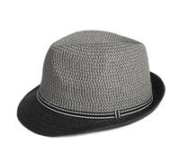 Woodland Leathers Panama Fedora Trilby Straw Hat for Men Foldable Sun Hat | Foldable lightweight mens sun hat, breathable straw hat design, ideal for beach, holidays, travel, smart casual occasions