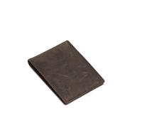 Woodland Leathers RFID Blocking Mens Wallets - Genuine Leather Wallets for Men, RFID Protected and Coin Pocket, Vintage Brown Navy Wallet, Perfect Gifts for Men (Card Holder, Brown 2)