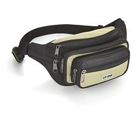Woodland Leathers Unisex Waist Bag and Bumbag for Women and Men, Multipacket Polyester Bumbags for Ladies Waterproof Belt Bags and Money Bag for Festival, Dog Walking and Running (Khaki Green)