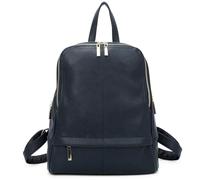 Woodland Leathers Women's Fashion Small Backpack, Womens Backpack With Anti Theft Zipper, Waterproof Faux Leather Back Pack Womens, 13" Tablet And Laptop Fashion Backpacks For Women (Navy)