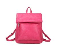 Woodland Leathers Women's Fashion Small Backpack, Womens Backpack With Anti Theft Zipper, Waterproof Faux Leather Back Pack Womens, 13" Tablet And Laptop Fashion Backpacks For Women (Rose Roll Top)