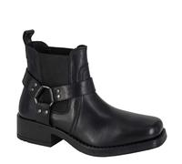 Woodland Low Harley Men's Western Harness Leather Ankle Biker Boots