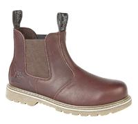 Woodland M858 Dark Brown Tumbled Leather Gusset Chelsea Boots Dk.Brown Tumbled L