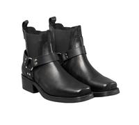 Low Harley Gusset Harness Leather Boots Woodland Black 12
