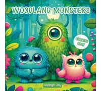 Woodland Monsters Coloring Book: 40 Bold & Easy Adorable and Cute Creatures in the Forest for Kids and Adults