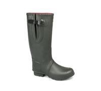 Woodland NEOPRENE Gusset Unisex Buckle Wellington Boots Olive Green