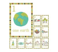 Woodland Number Counting Wall Cards in English, Set of Ten 5x7 Wall Art Prints, Forest Animal Nursery Wall Art Decor, Kid's Art Decor, Gender Neutral Nursery, Nature Themed, Woodland Nursery by Children Inspire Design