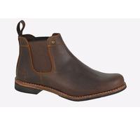 (12 UK, Brown) Woodland Mens Leather Dealer/Chelsea Boot
