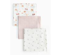 Woodland Printed Muslin Cloths 3 Pack One Size