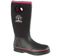 Woodland PULL ON PLAIN NEOPRENE Womens Wellington Boots Black