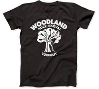 Woodland Rock Festival As Worn by T Shirt Cotton Joan Jett Black(Large)