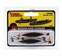 Woodland Scenic Accents Canoers A1918 for HO Scale Model Railway and Dioramas
