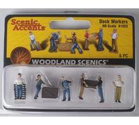 Woodland Scenics A1823 Warehouse Worker Docking Worker Goods Loading Boxes Carry Figures Track H0 HO 1:87