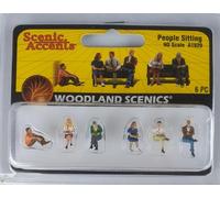 Woodland Scenics A1829 Sitting People Passengers Figures Track H0 HO 1:87 People Sitting